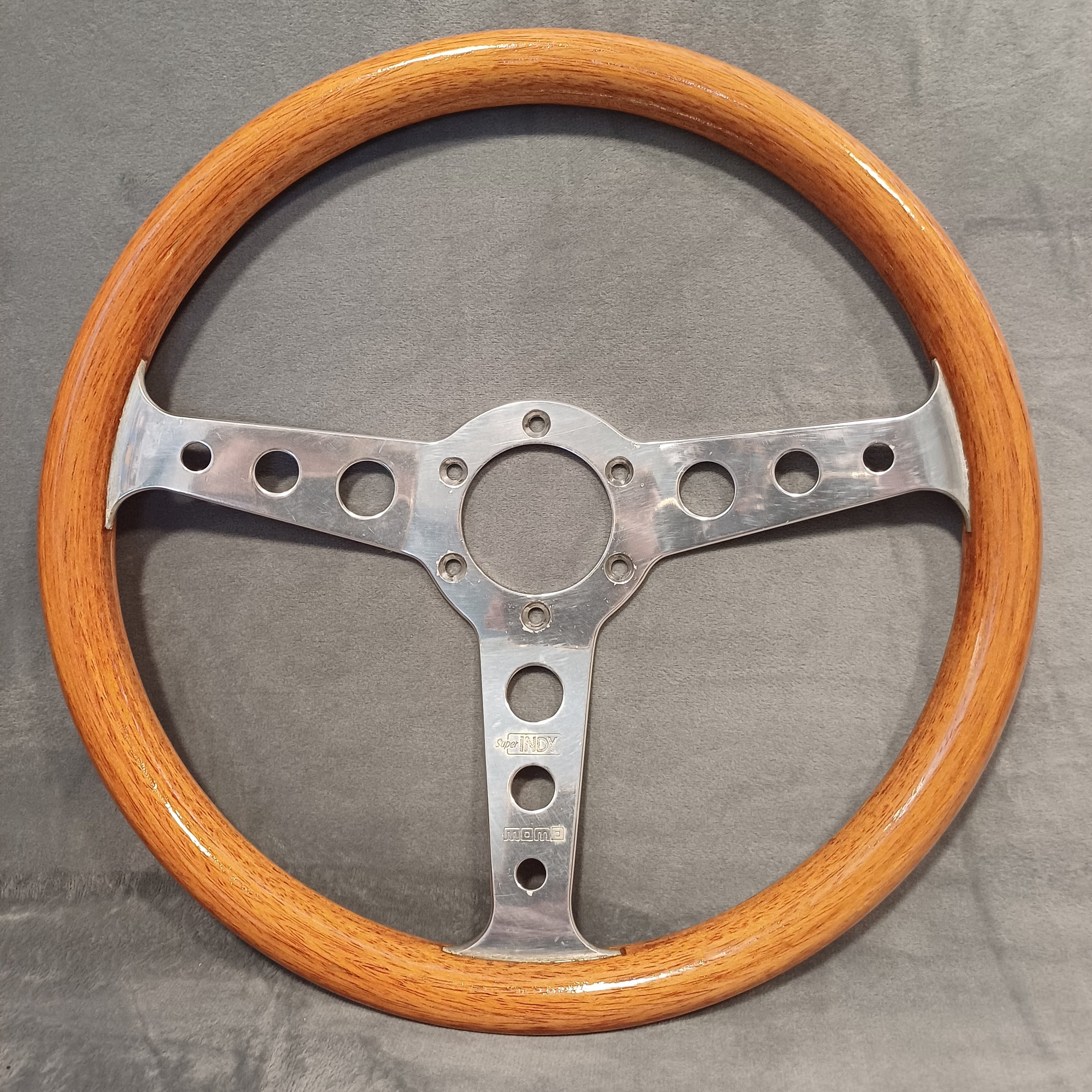 Momo SuperIndy Woodgrain Steering Wheel - 345mm — Garage 5